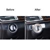 Rust Resistant Car Headlight Switch Button Frame Trim Cover Silver Color Universal Fitment For Mercedes CLA C117 GLA X156