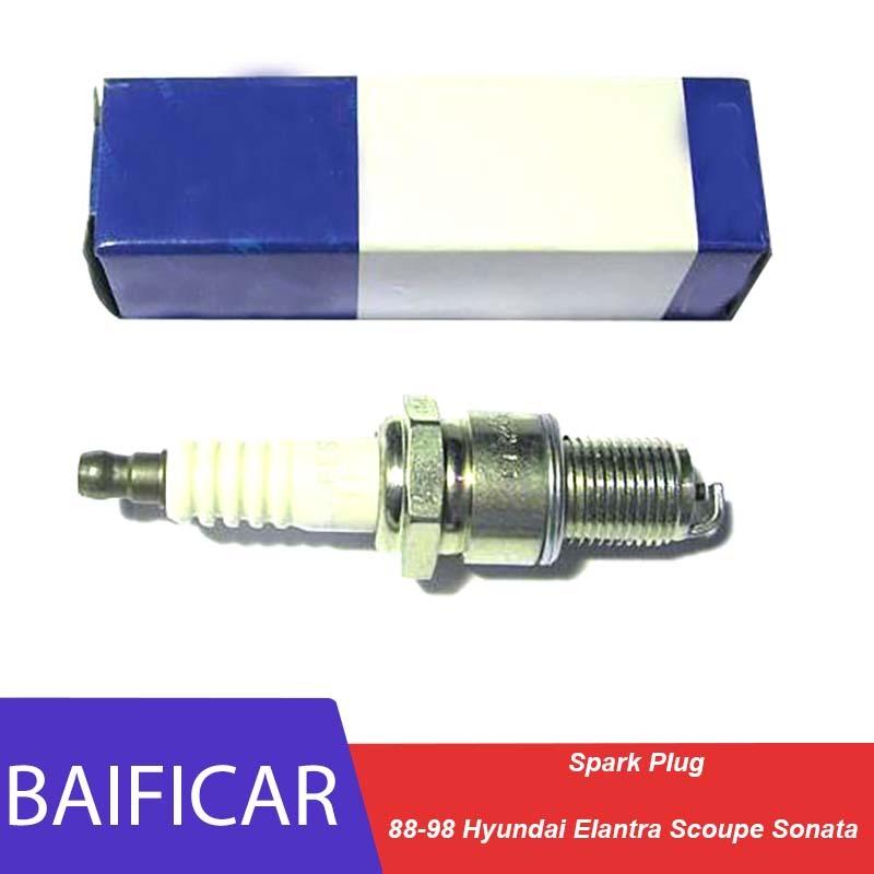 Baificar Brand New  4 PCS Spark Plug 1881111061 18811-11061 For 1988-1998 Hyundai Elantra Scoupe Sonata 4PCS