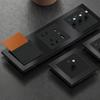 Hot Selling Luxury Metal Stainless Steel Alloy Brushed Coffee Color Wall Switch Eu FR UK Socket Reset Button Switch Electrical