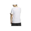 Adidas Round Neck Pullover Letter Print Short Sleeve T-Shirt Men Tops White IS0271