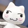 Neuer Toro Inoue Katzen Plüschtier Anime Spielzeug Puppe Kuscheltiere Plüschtier Cartoon Paar Schwarz-Weiße Katzen Dekoration Geschenk Spielzeug für Kinder