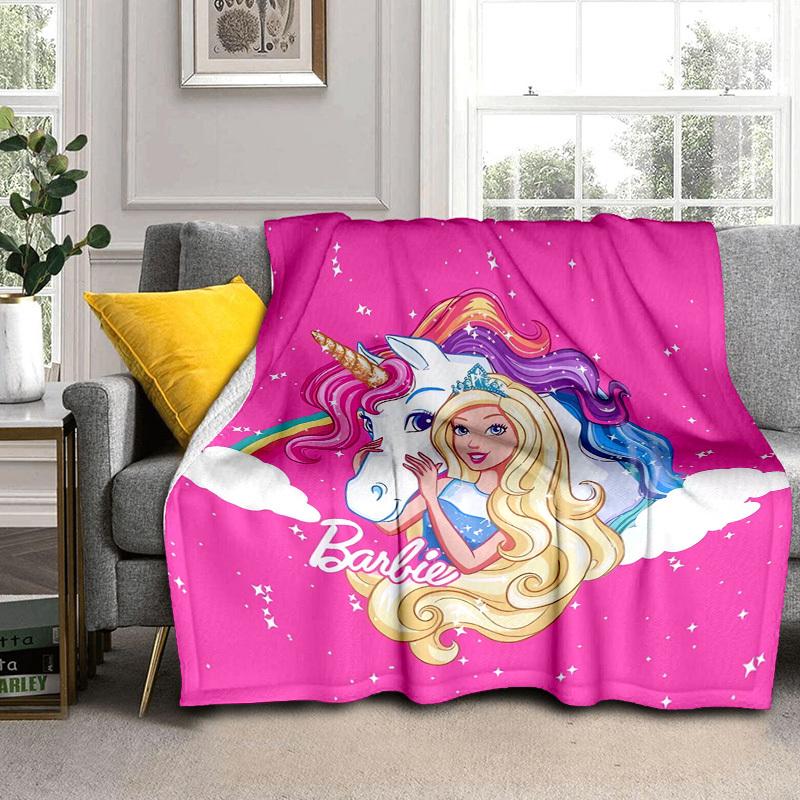 1pc Unicorn Princess Adventure Cartoon Blanket,Portable Throw for Travel & Camping, All Season Cozy Blanket,Ideal Gift