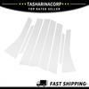 8 Pcs Car Door Pillar Window Trim for Honda Stream RN6-RN9 07-14 Silver Tone