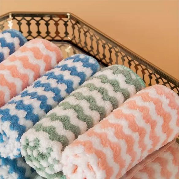 Non-Stick Absorbent Dishcloth - Easy-to-Clean, Shed-Free Kitchen Wipe