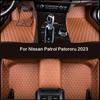 Für Nissan Patrol Patororu 2024 2025 Auto-Fußmatten Spezielle Teppiche Lederteppich Auto Zubehör