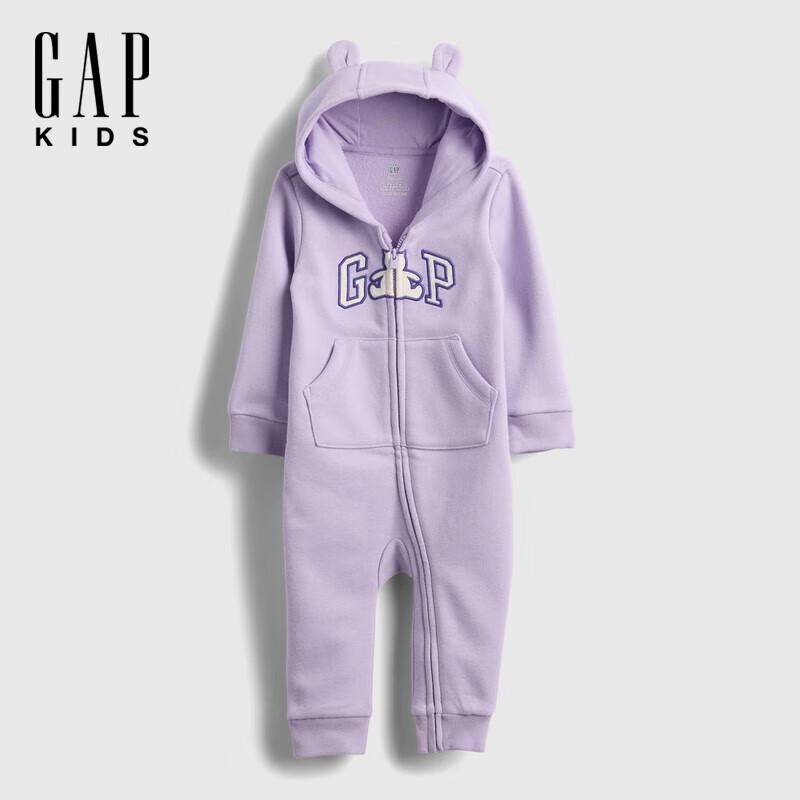 

Gap Флисовый комбинезон с капюшоном и вышивкой логотипа для малыша 59/44