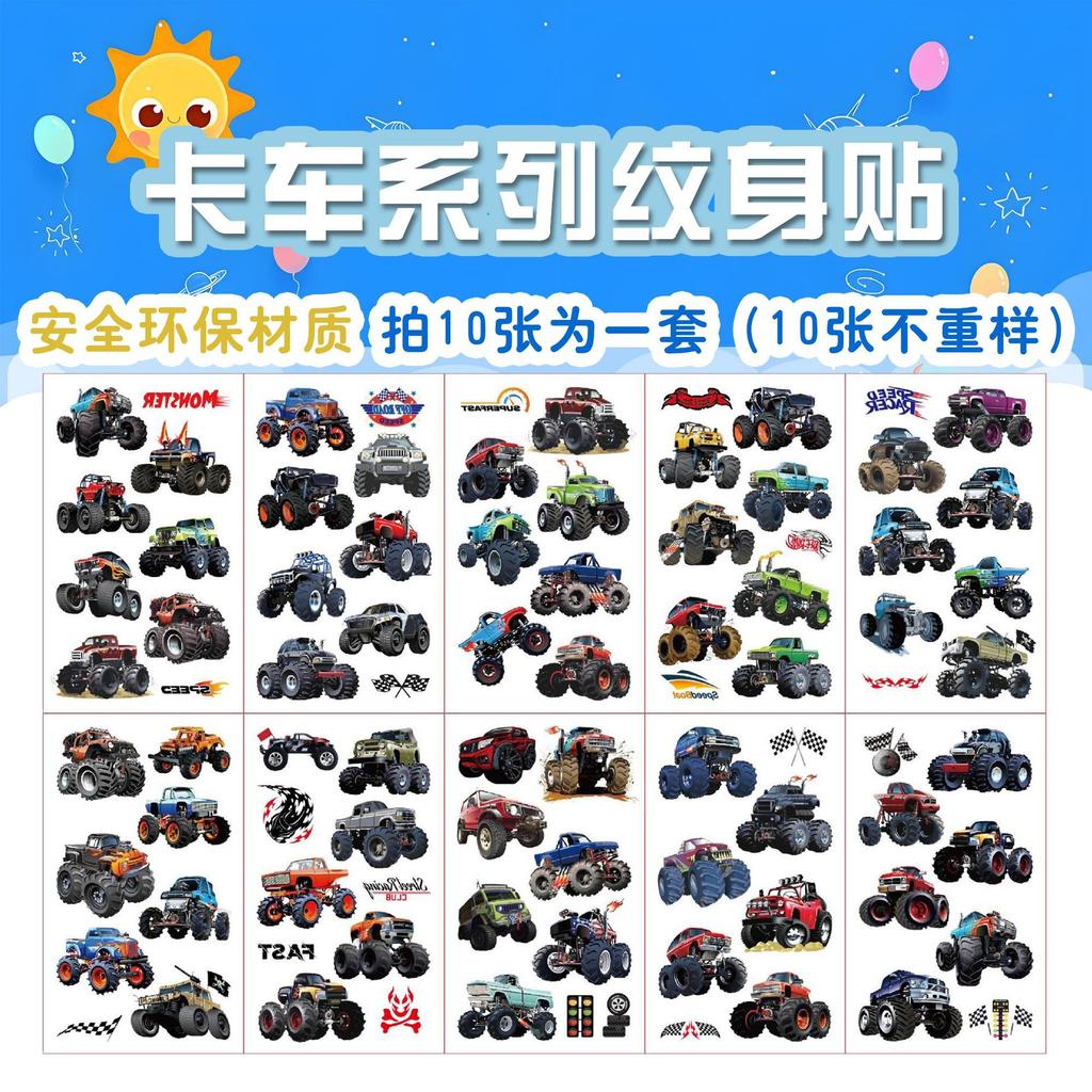 Halloween Party Kids Dress Up Tattoo Stickers Cartoon Waterproof Temporary Stickers Holiday Gifts Face Stickers
