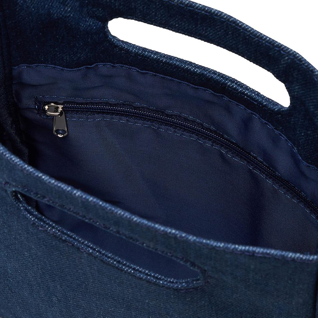 WEGO Canvas Record Shoulder Size Dark Denim 2-Way Bag, Men's, F,