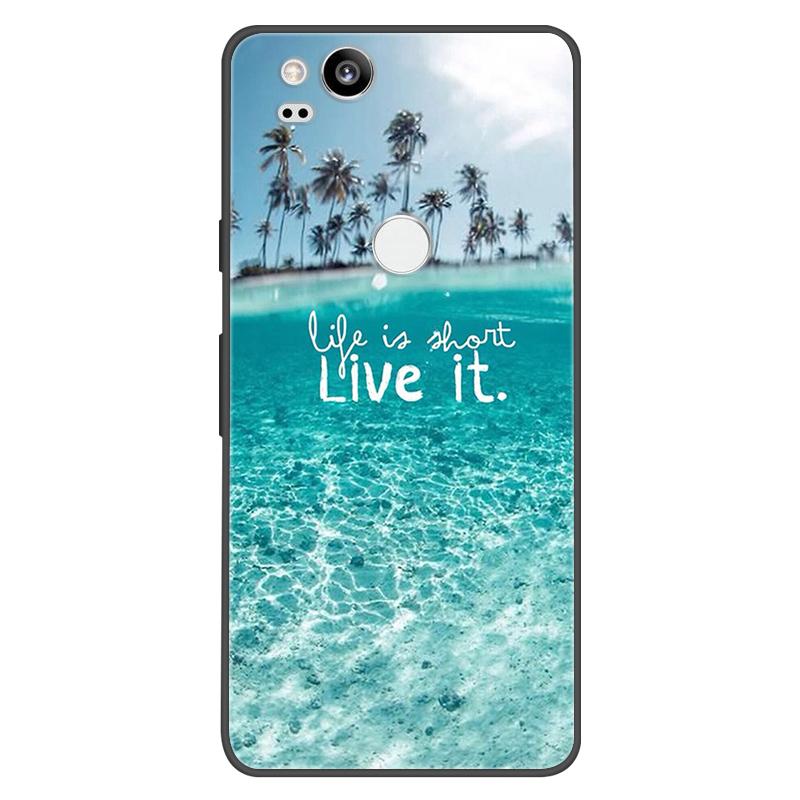 For Google Pixel 2 Case Soft Black Silicone Bumper Butterfly Phone Cover for Googe Pixel2 2XL Pixel2XL 2 Cases Fundas Coque