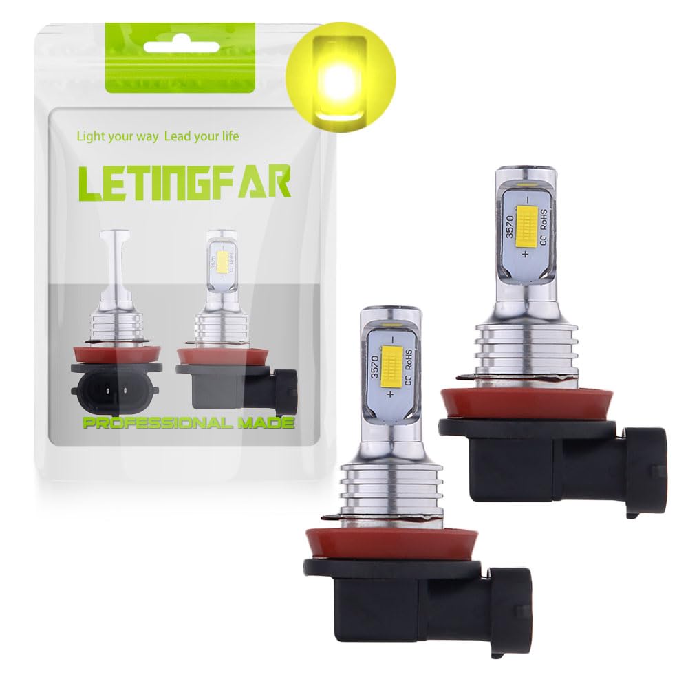 h11 LED Fog Lamp Explosive Light Compatible with Vehicle Inspection жёлтый