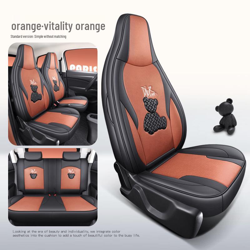 Leapmotor T03 Universal Cartoon Car Seat Cover - Full Coverage, All-Season Tech Fabric.