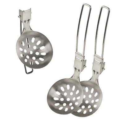 Praktisch-Küche Outdoor Camping Suppenlöffel Bergsteigen Rucksacktourist Tragbarer Topf Suppenlöffel Tragbarer Faltbarer Suppenlöffel