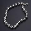 Stylish Beaded Necklace Handmade Alloy Clavicle Chain Silver Beaded Ornament
