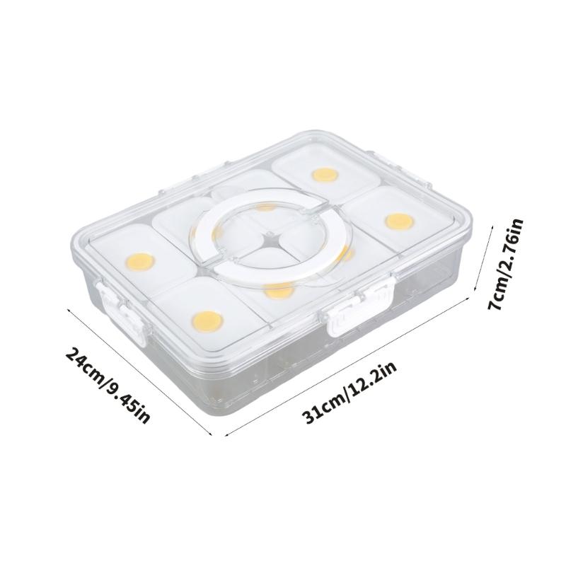 Clear Plastic Airtight Kitchen Organizers For Snacks Nut Candy Storage Container with Lid Set During Hiking Travel