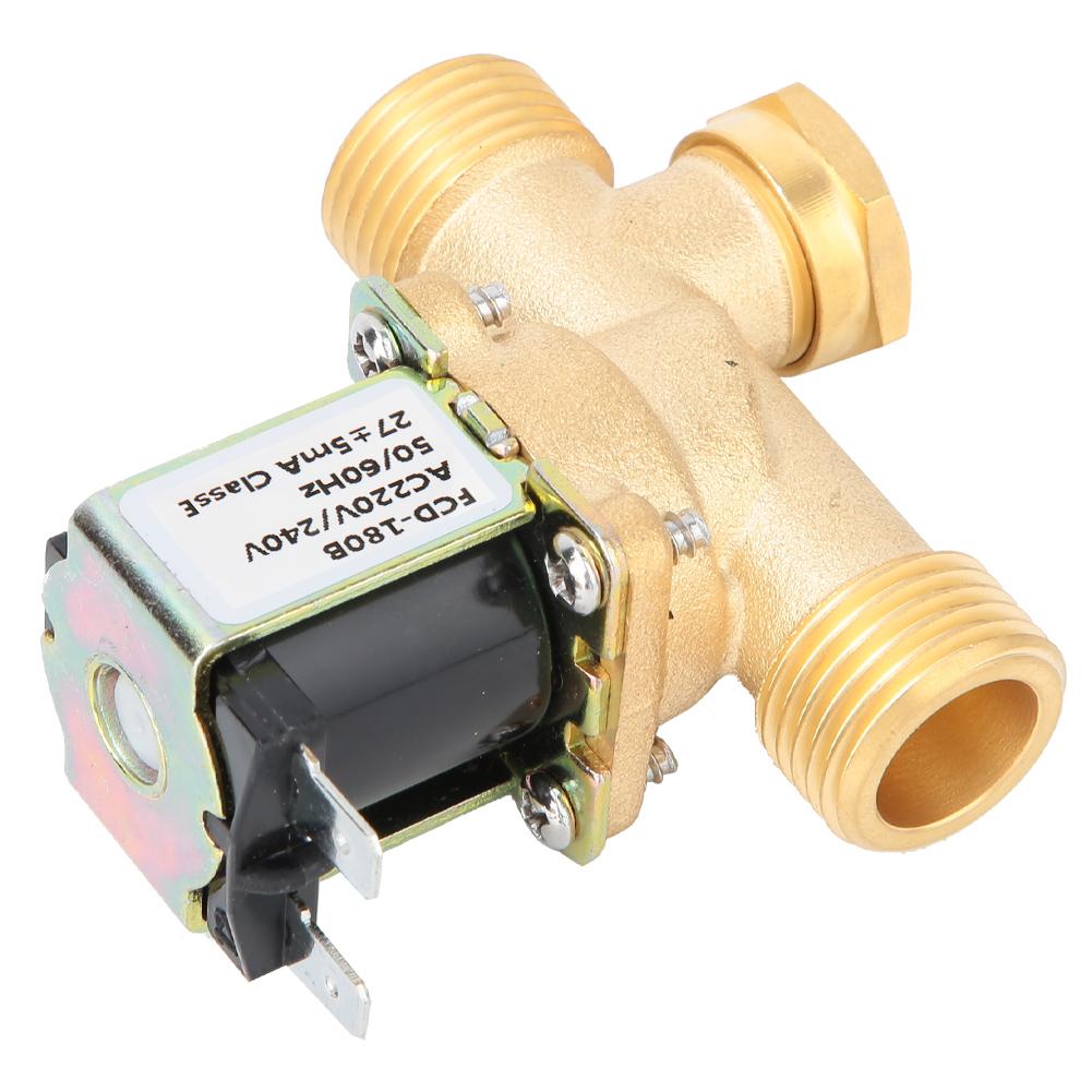 G12" Normálně zavřený mosazný elektromagnetický elektromagnetický ventil vstupní spínač vody (DC 220V)