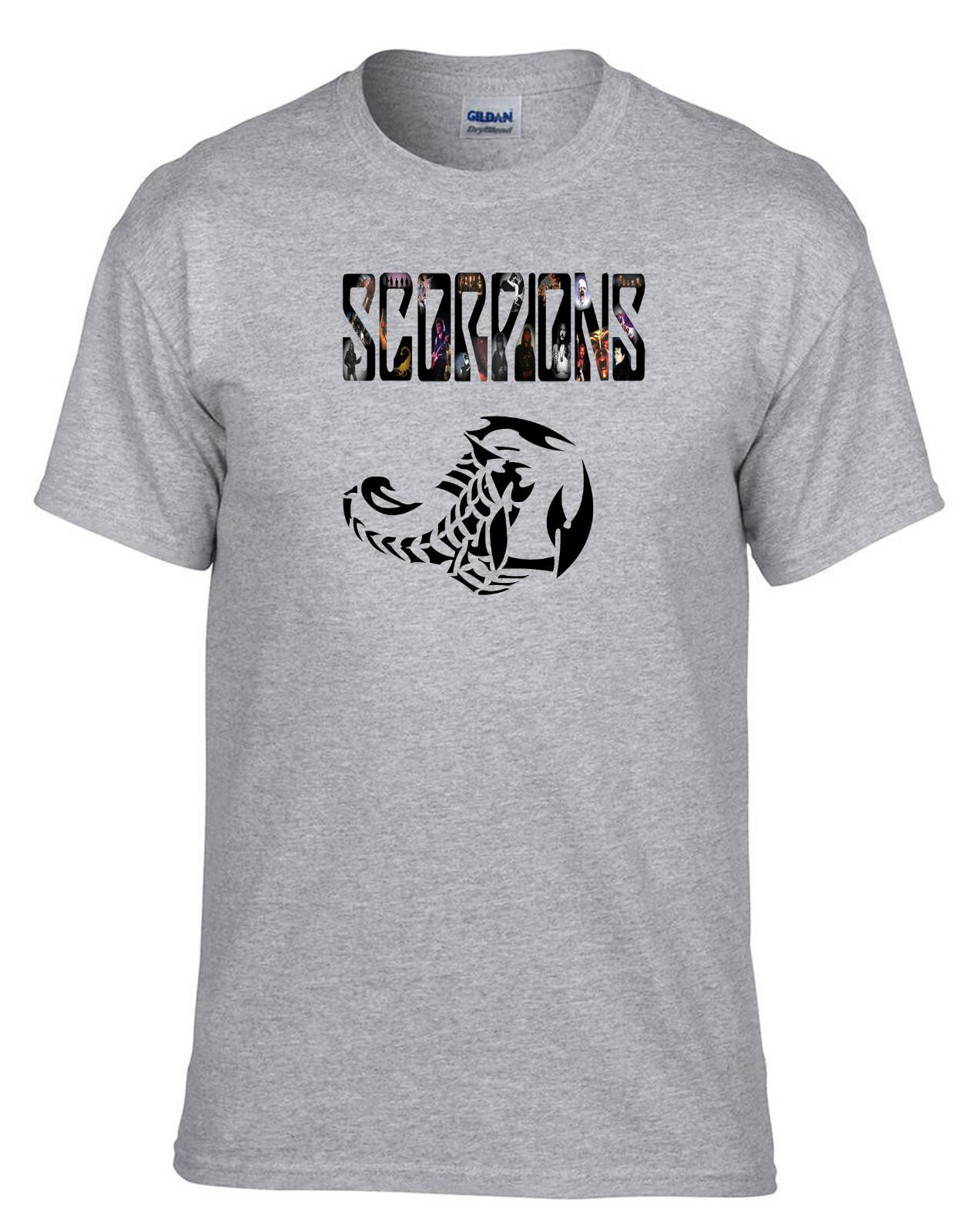 26 SCORPIONS Logo Grey T-Shirt -323_Grey- Unisex T-Shirt M