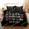 Alphabet Lore Beding Set 3D Printed Suitable for Bedrom Soft with Soft Fabric Duvet Cover Set With Pilowcases Children Kids Home Textile
