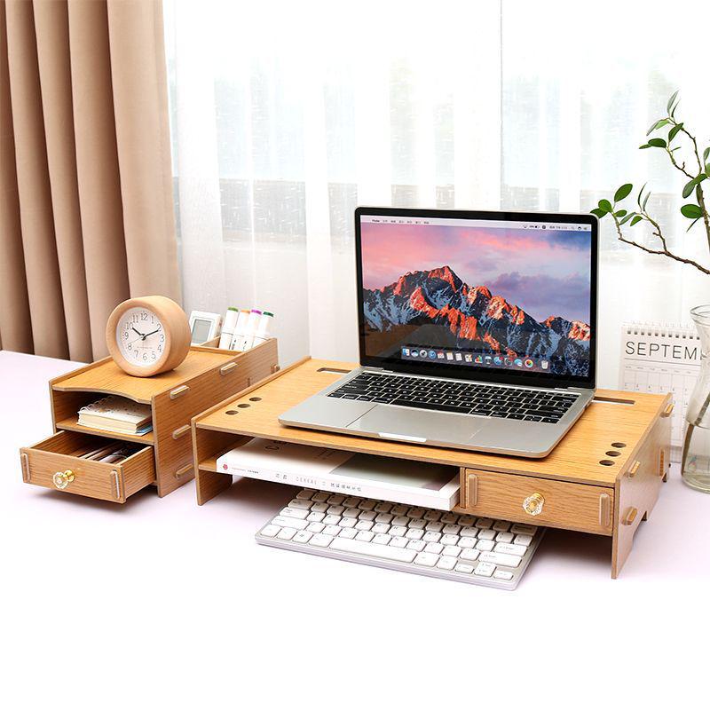 Ergonomic Laptop Cooling Stand with Storage