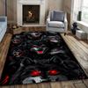 Dark Night Wolf Cluster Print Rugs Non-Slip Carpet Large Sizes Area Rugs Door Mats for Bedroom Living Room Gaming Room Mats GIFT
