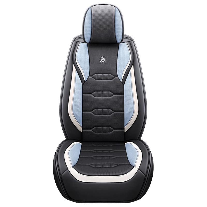 

1 шт. Полностью кожаная подушка для автомобильного сиденья, полностью закрытый дышащий чехол для сиденья, перфорированная кожа наппа, одинарный лист, всесезонная совместимая подкладка 1PC