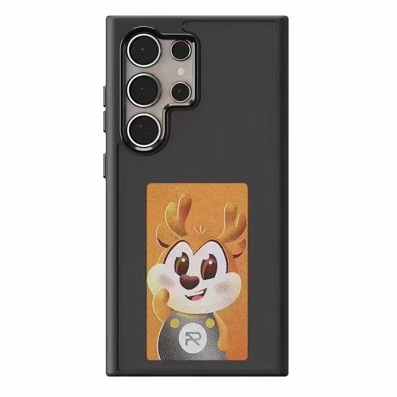 Available Samsung S24 Ultra Protective Case with Four-Color E-Ink Screen, NFC, Screen Mirroring, DIY Options, and Drop Protection.