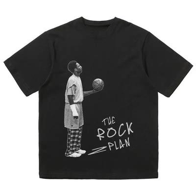 Here's To Kobe Bryant Shortsleeved American Vintage Vintage Basketball Shirt Crew Neck Couple Tshirt Men's National Trend Summer