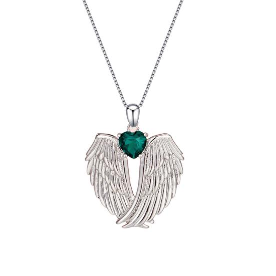 Women Necklace Irregular Shape Stone Tassel Faux Jade Safe Lock Pendant Vinatge Ethnic Style Adjustable Extended Length