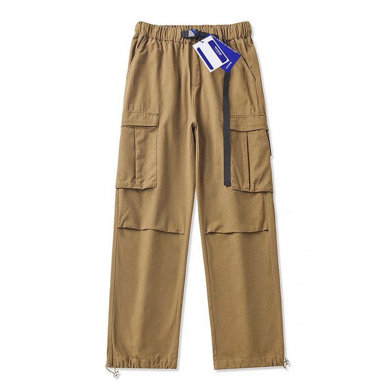 Wassup Retro Pure Cotton Cargo Pants Men's Autumn 2025 New Trendy Brand Wide-Leg Casual American Straight-Leg Trousers