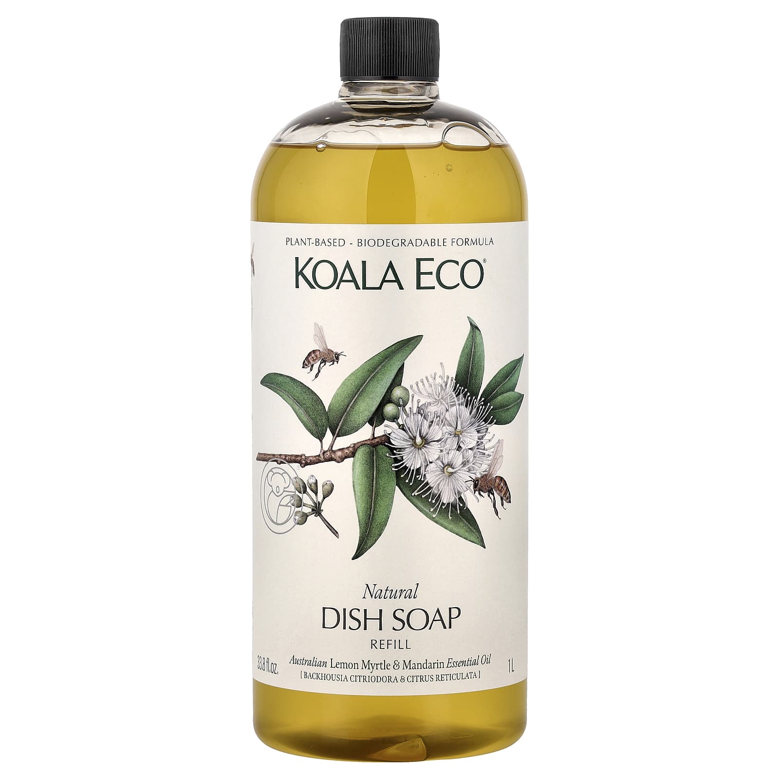 

Koala Eco, Natural Dishwasher Cleaner, Refill, Australian Lemon Myrtle & Mandarin Essential Oils, 1L (33.8fl oz)