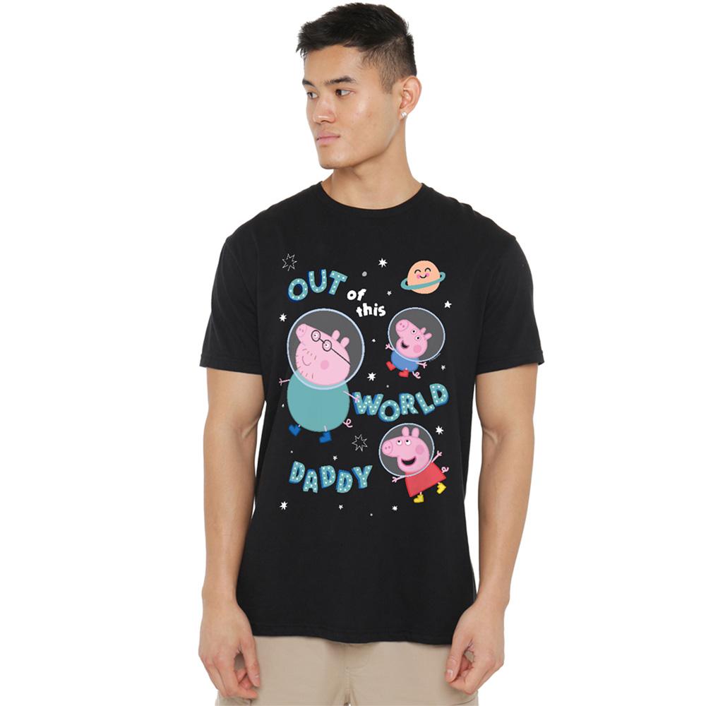 Peppa Pig Unisex Adult Out Of This World Daddy Pig T-Shirt