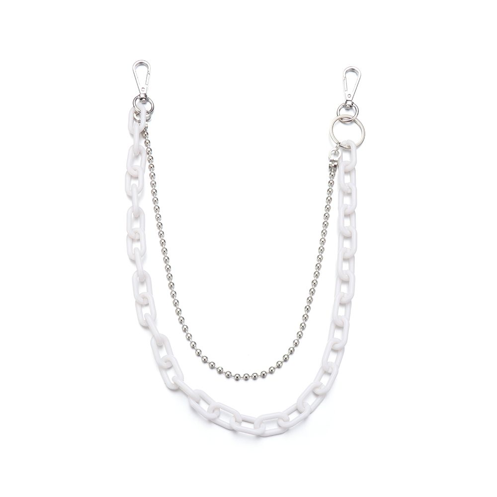 Cheap Retro Waist Chain Hip Hop Street Keychains Pants Chain Acrylic