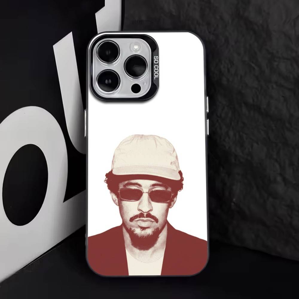 Bad Bunny    Phone Case For iPhone 17,16,15,14,13,12,11 Plus,Pro Max,XS,Colorful Silver Black Cover