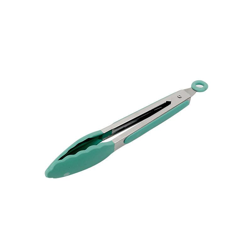 Silicone Food Tong Stainless Steel Kitchen Tongs Silicone Non-slip Cooking Clip Clamp BBQ Salad Tools Grill Kitchen Accessories