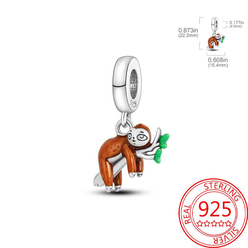 Copper Metal Charm Bead Component Bead Component Crown Lion Frog Charm Bead Component Compatible With Bracelet High Quality Fine Jewelry Authentic