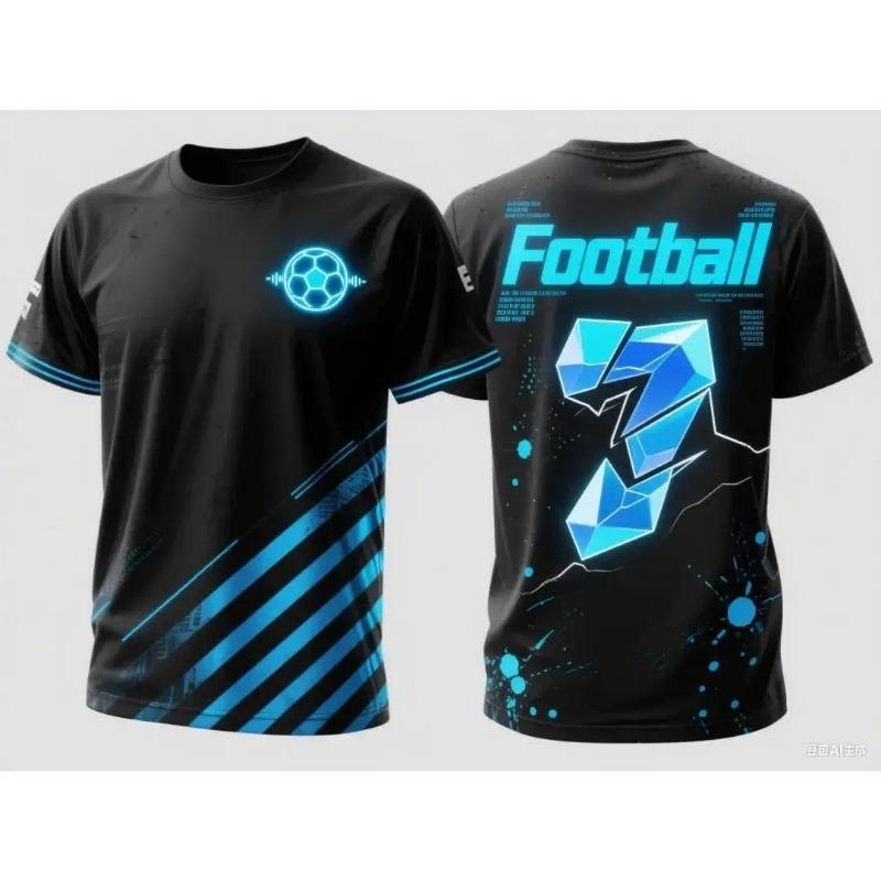 VCC football shirt summer outdoor sports quick-drying fitness training round neck T-shirt