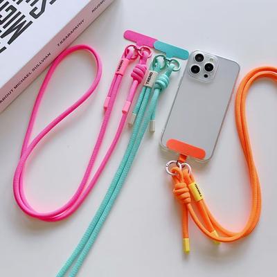 Nouvelle Lanière de Téléphone Mode 120CM Sangle Bandoulière Réglable Cordon de Cou Poignet Amovible Cordon Chaîne d'Épaule Housse Étui USB pour Main