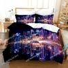 3D Print New York City Night View Beding Set 3D Printed Suitable for Bedrom Soft Duvet Cover Set With Pilowcases Children Kids Home Textile