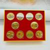 Top 10 Chinese Classic Paintings, Gift Box Set, Commemorative Medals, Colorful, Gold Coins, 10 Gift Box Set, Collectibles, Metal Craft Gifts