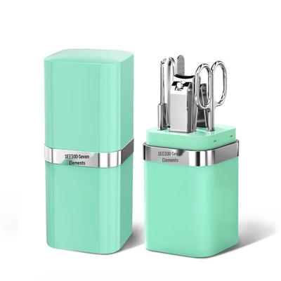 Qisu Square Can 6-Piece Nail Clipper Set