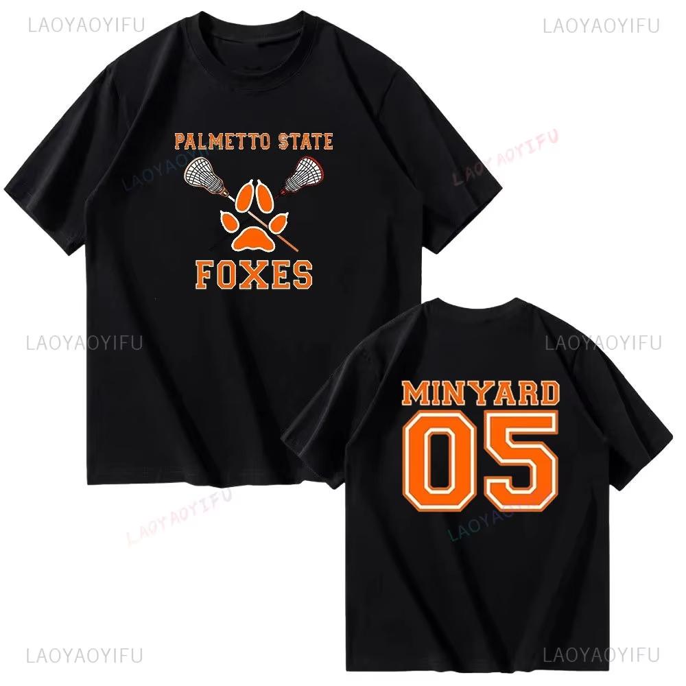 Oyun İçin Her Şey Palmetto State Foxes Andrew Minyard Pamuk Yüksek Kalite AB Beden Üstler Erkek Tişört Y2k Unisex Harajuku Giyim