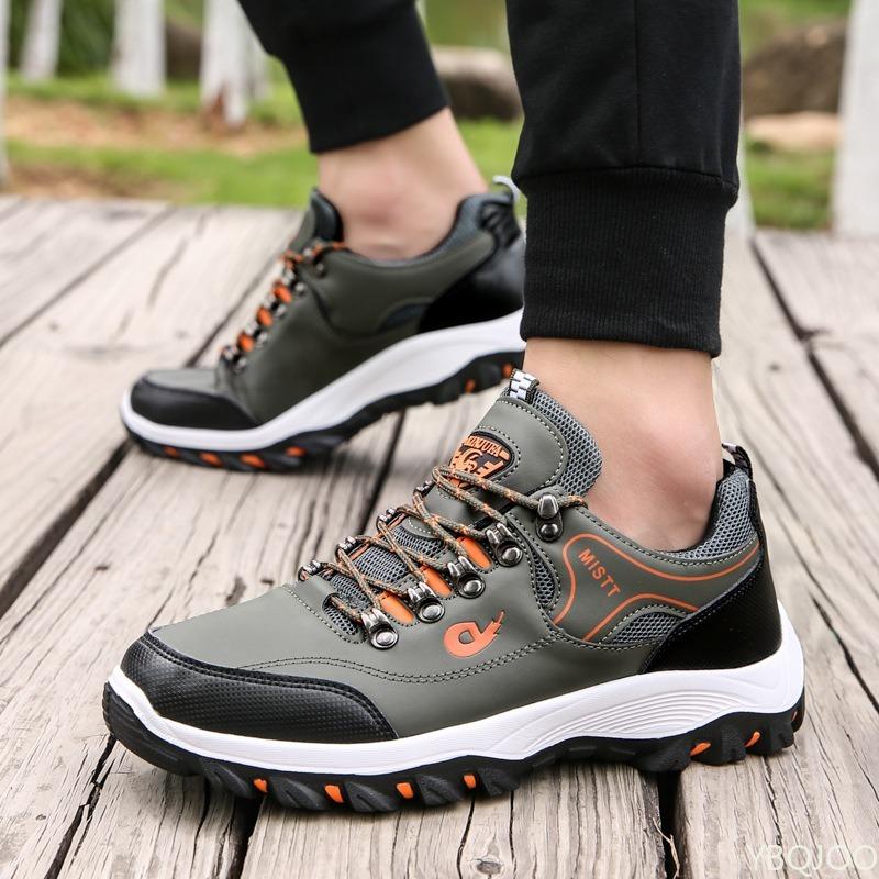 Large Size Spring and Autumn New Thick Soled Height Increasing Casual Men's Shoes for Outdoor Hiking Tourism Exploration Shoes