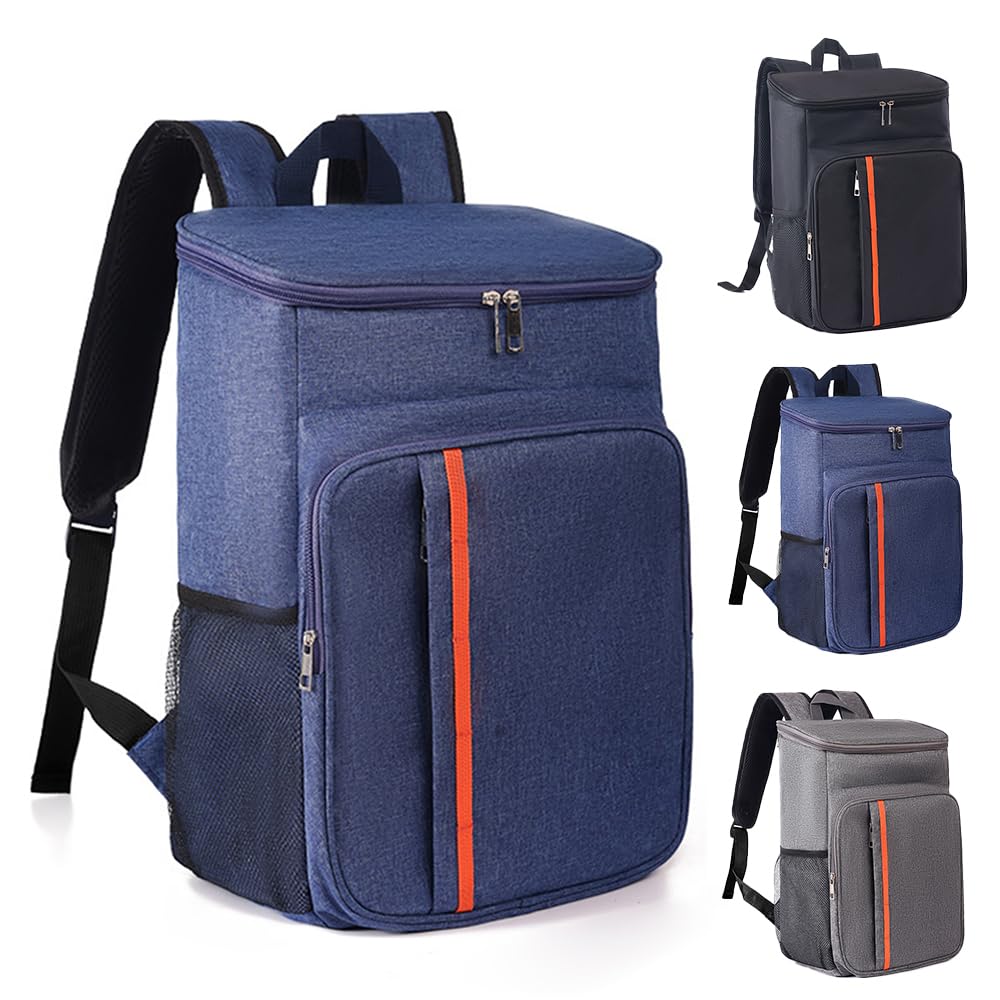 

20L Insulated Cooler Backpack for and Outdoor Activities Backpack, Small, Bag, Water-Repellent, Durable, Handbag/Shoulder Bag, Style, Fishing, BBQ, синий