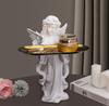 Praying Angel Goddess Ornament With Tray Sculpture Art Home Living Room Decorations Office Decoration Decoration