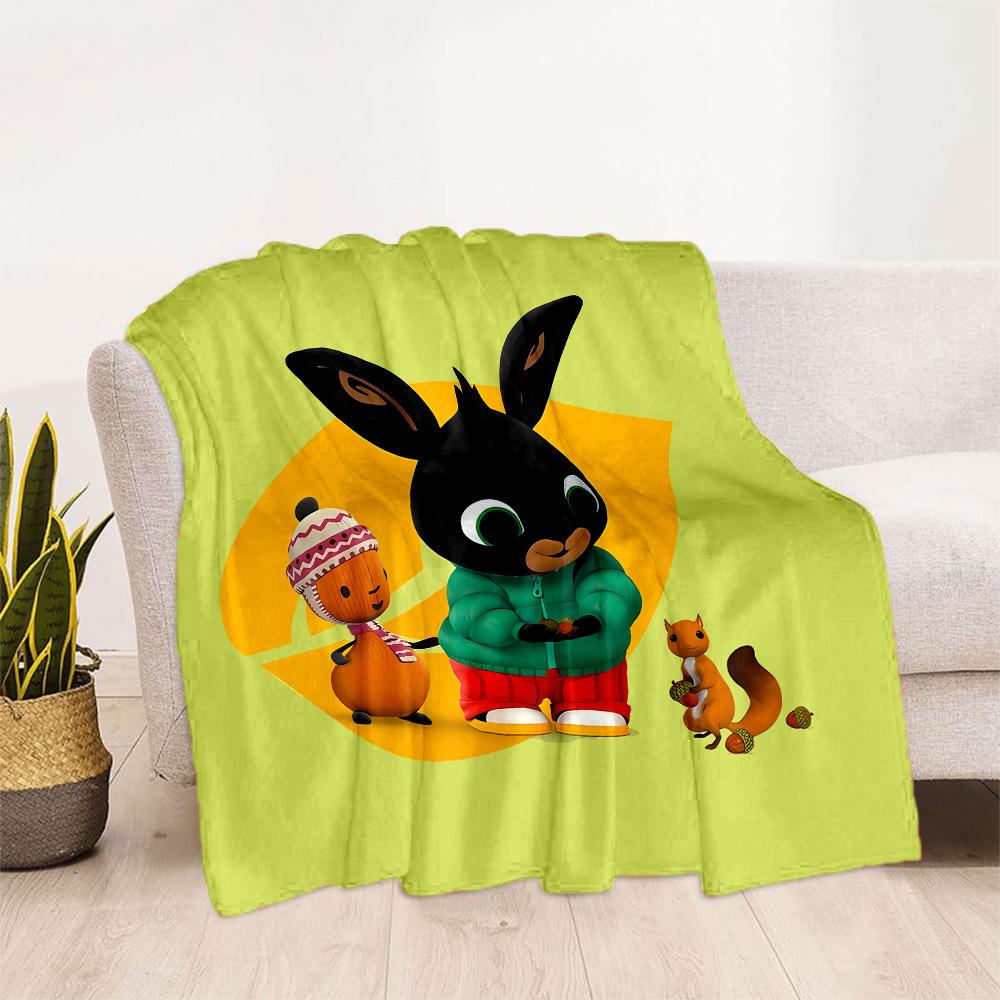 Bing's Colorful Adventure Blanket Warmthful Decor Suitable for Chair Picnics Bed Four Seasons Multipurpose Modern