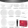 Bone China Pure White Underglaze Bowl & Plate Set - Household Porcelain Tableware, Gift Boxed