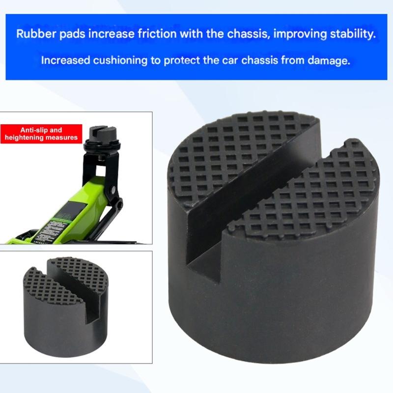 Bloco de Elevação Universal de Borracha Para Vários Modelos de Macacos Garante Segurança e Evita Arranhões na Carroceria Durante a Elevação Pacote com 2