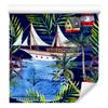 Watercolor Sailboat Wallpaper for Living Room and Bedroom 50x1000