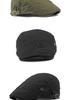 Unisex Spring/Summer Cotton Flat Cap: Retro British Fashion Forward & Casual Beret
