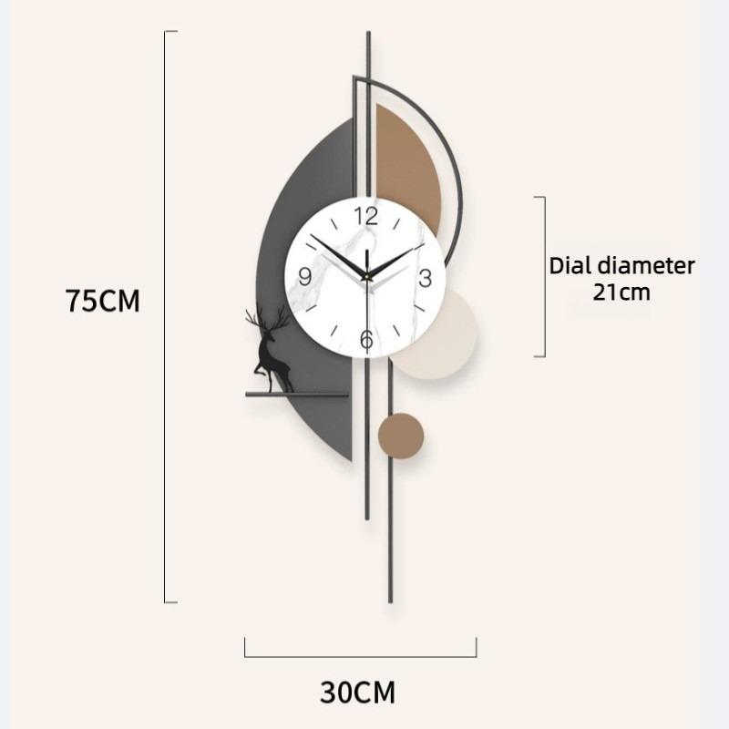 Living Room Wall Clock Modern Simple Clock Fashion Creative Entrance Hall Silence Wall Watch Luxury Home Decoration Ornaments