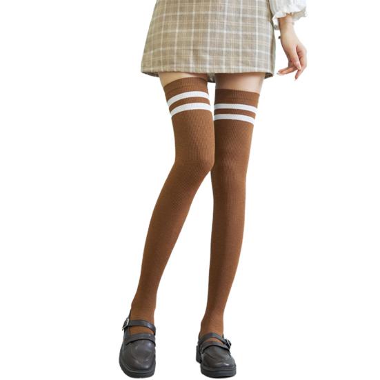 High Socks Over The Knee Thermal Preppy Style Slimming Flexible Winter Stockings for School